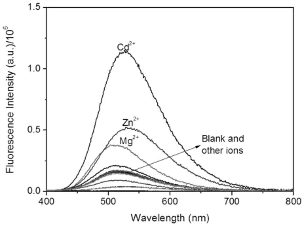 A kind of fluorescent probe and its preparation and application