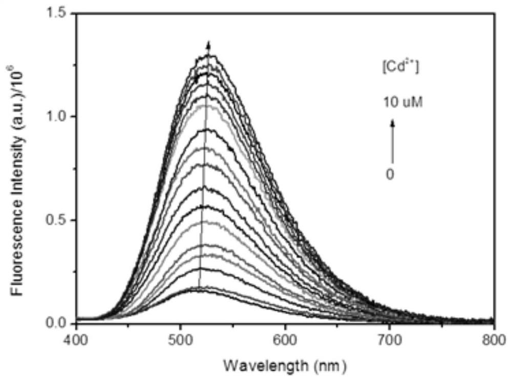 A kind of fluorescent probe and its preparation and application