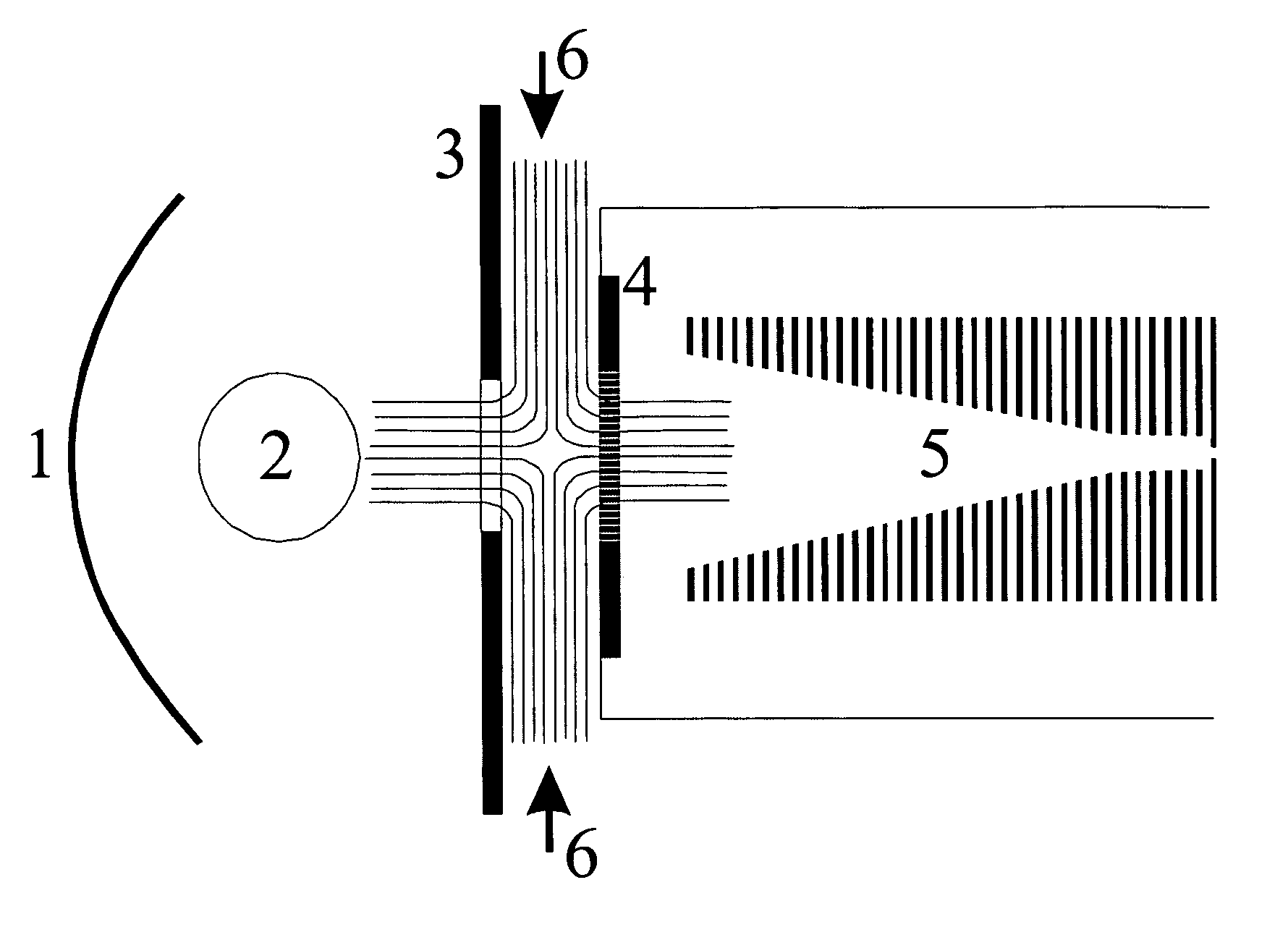 Apparatus and method for the transport of ions into a vacuum