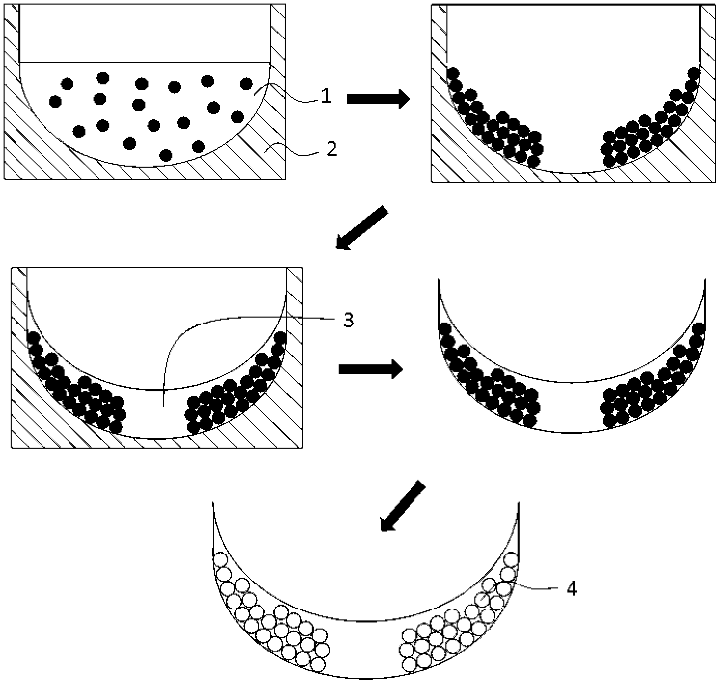 Structural color contact lens based on coffee ring effect and preparation method thereof