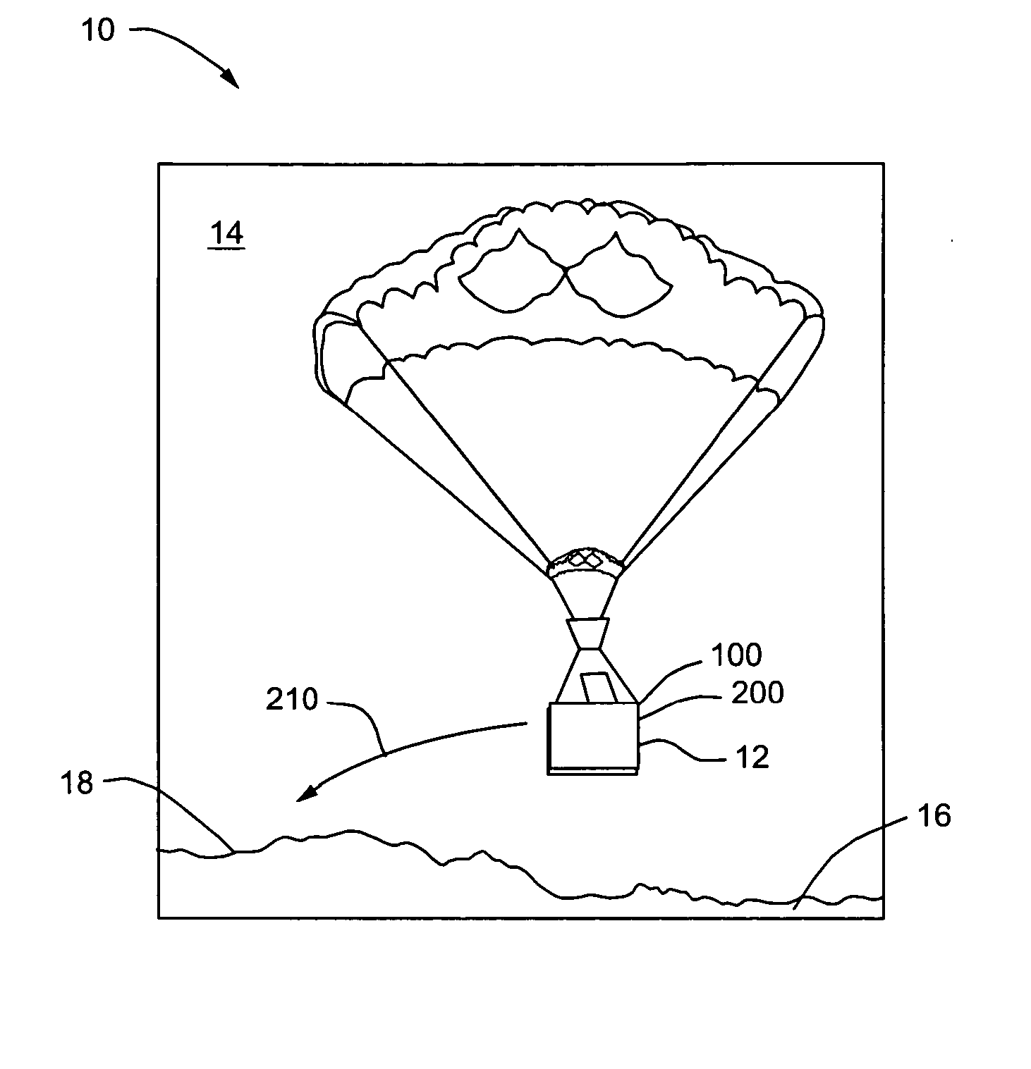 Method and apparatuses for controlling high wing loaded parafoils