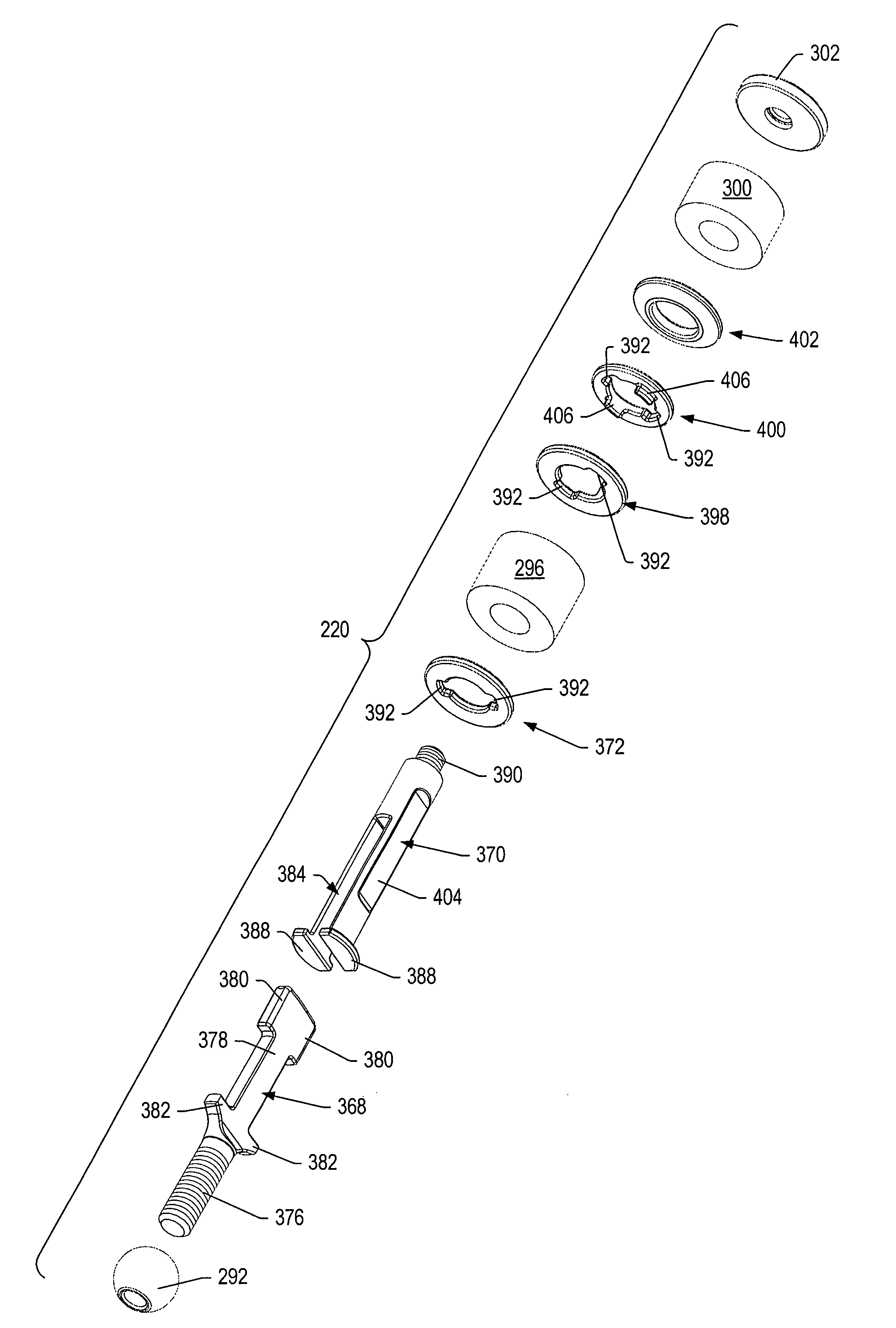 Dampener system for a posterior stabilization system with a variable length elongated member