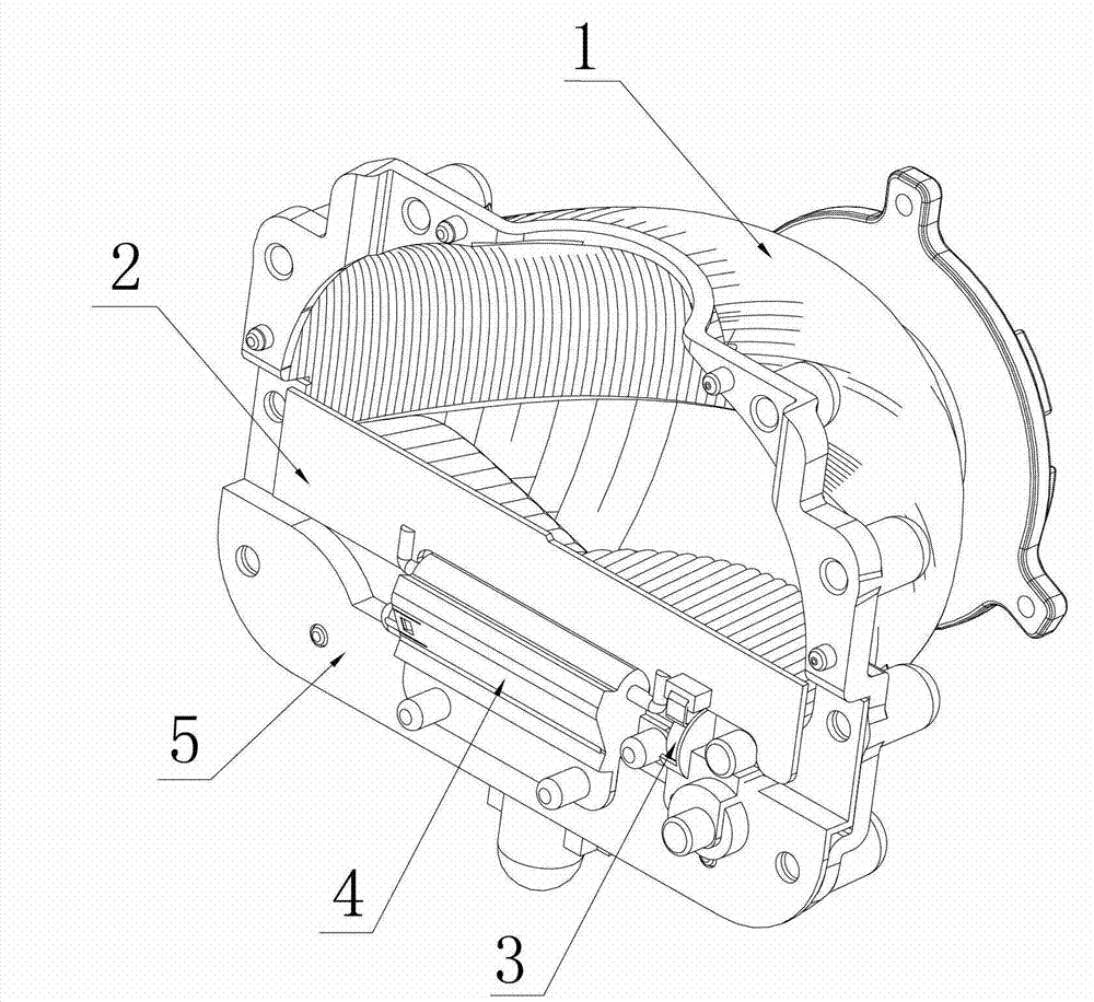 Rotary electromagnetic actuating mechanism and car lamp upper and lower beam switching device thereof