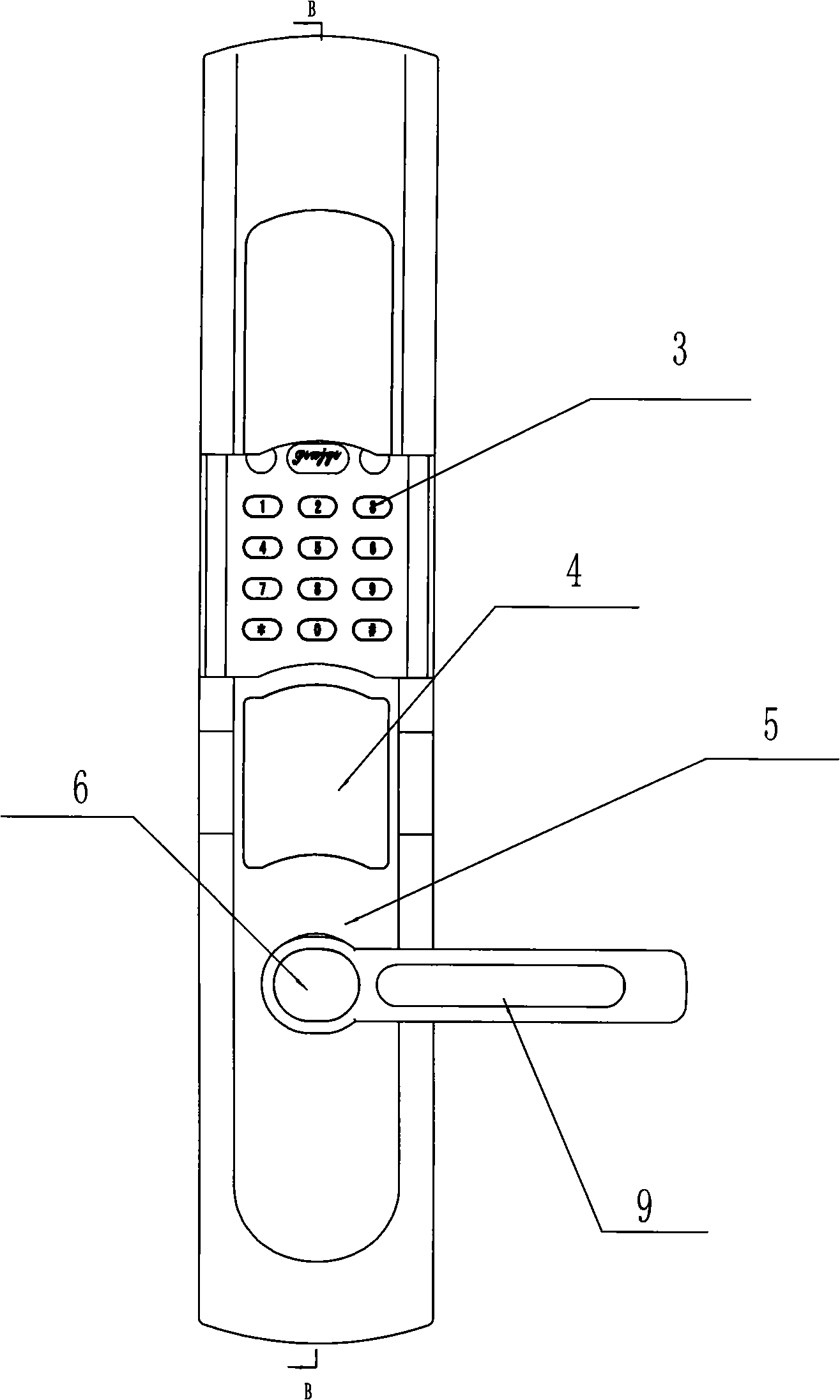 Intelligent door lock controlled by clutch-type motor drive without lodging