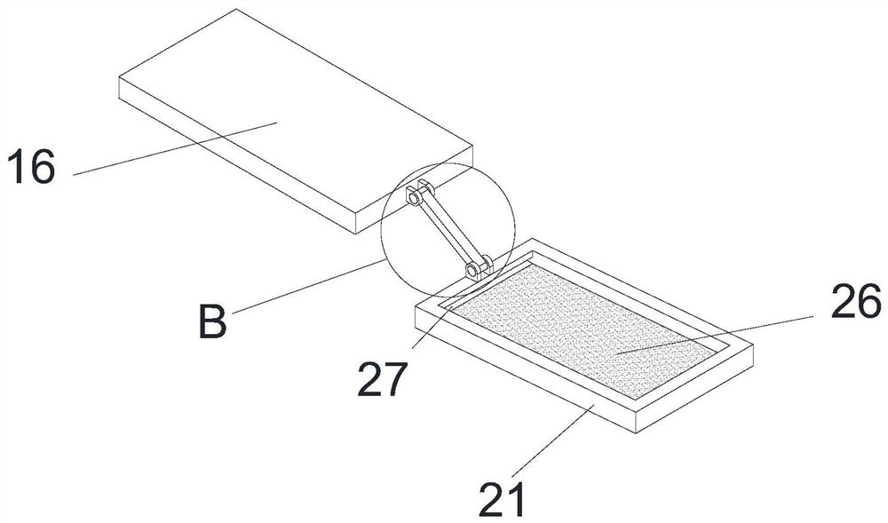 A screening device in the process of making tea