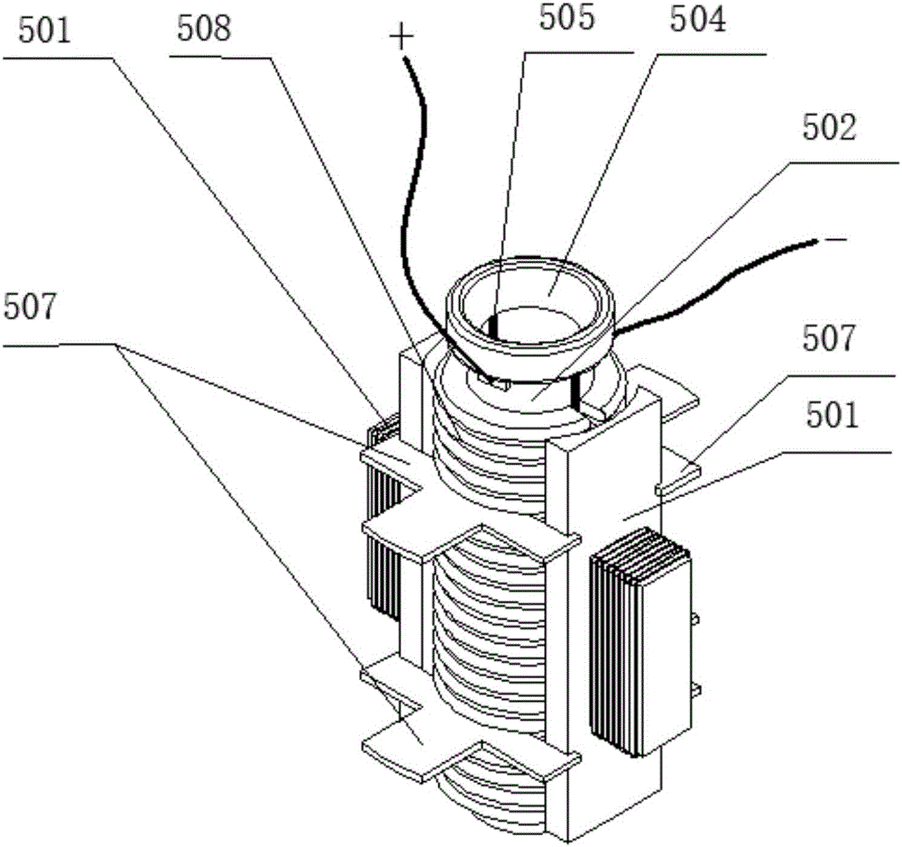 A 3D printing device and printing method based on electromagnetic emission