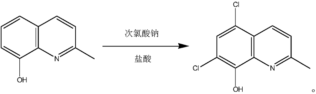 Process for synthesizing chlorquinaldol