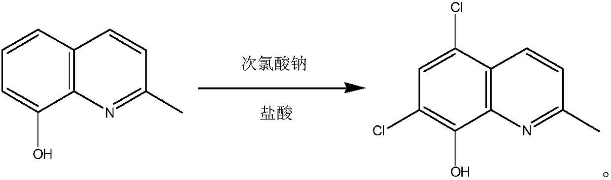 Process for synthesizing chlorquinaldol