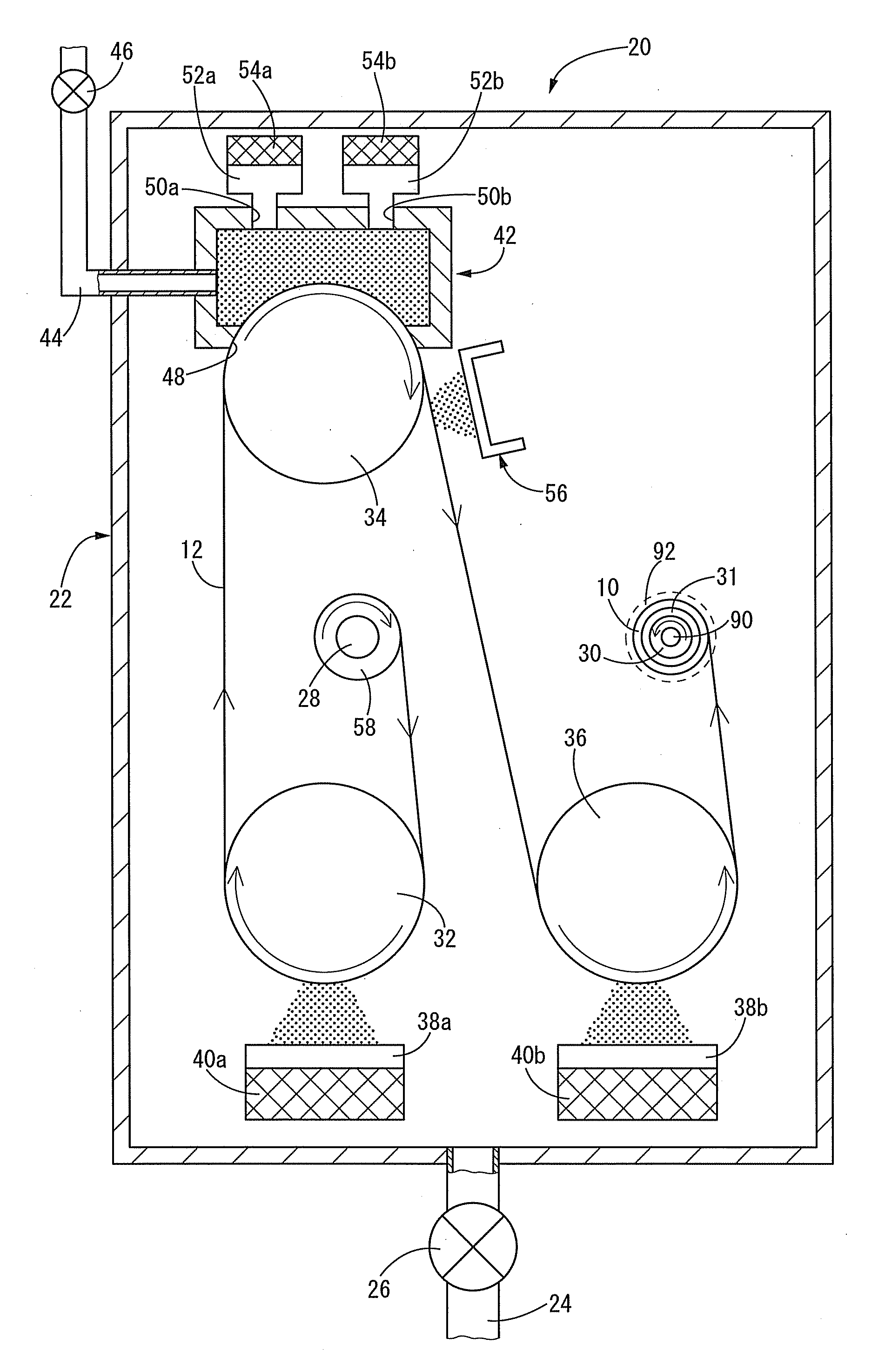 Apparatus for producing multilayer sheet and method of producing the multilayer sheet