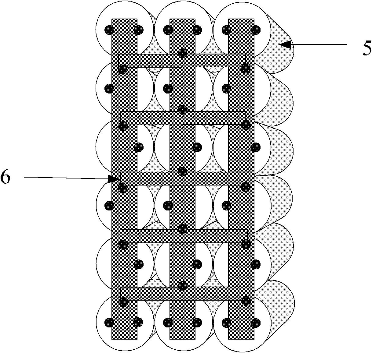 Metallized membrane capacitor assembly