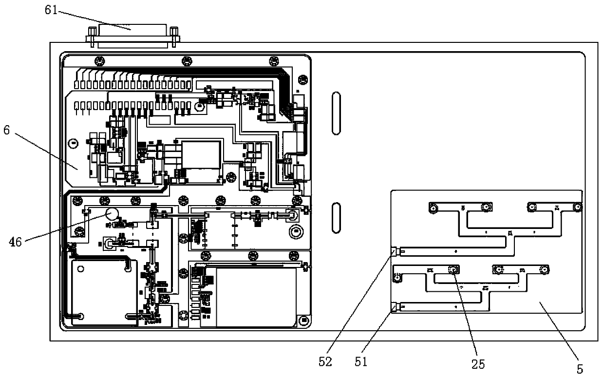 Microwave receiving and transmitting assembly