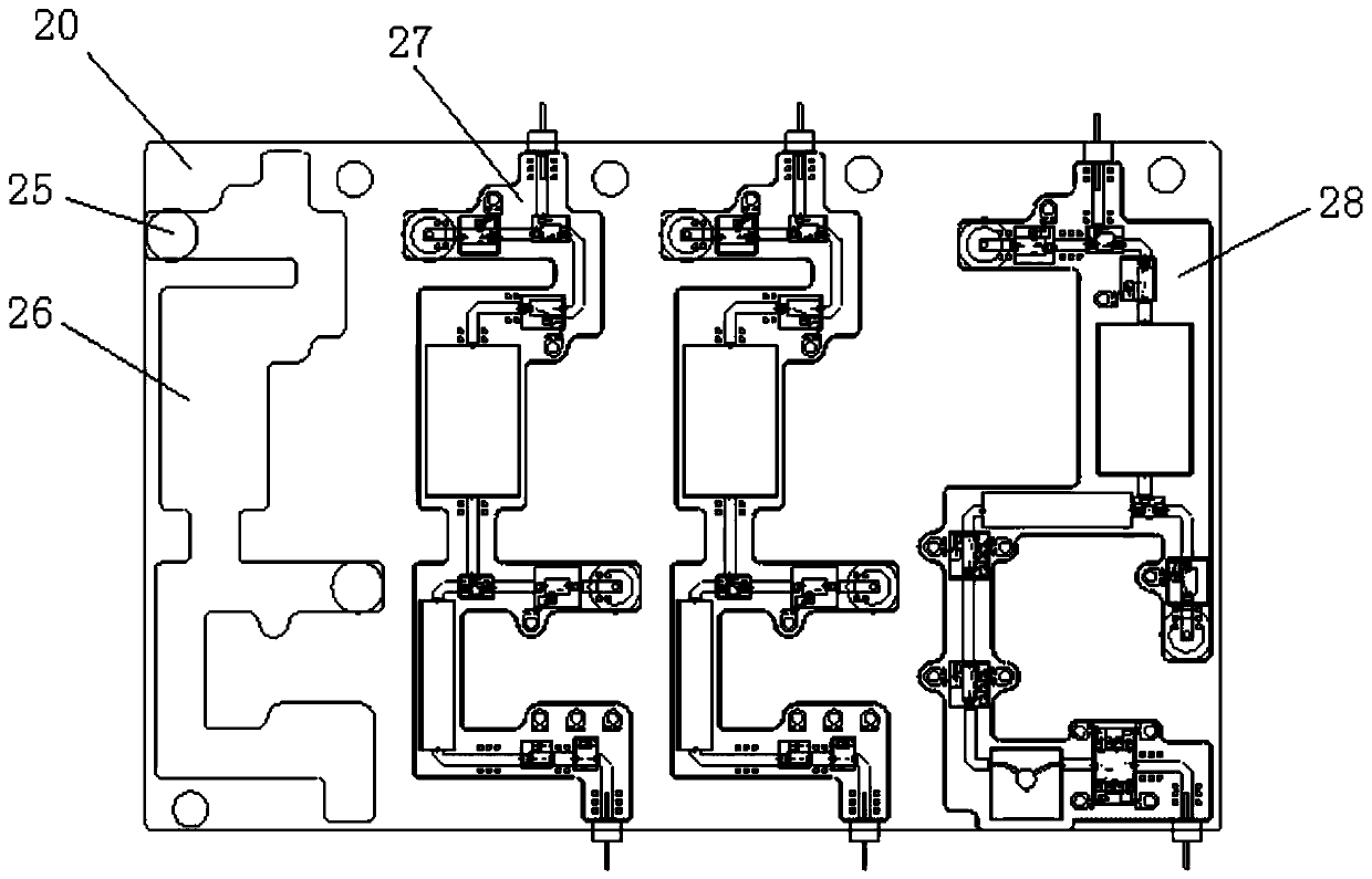 Microwave receiving and transmitting assembly