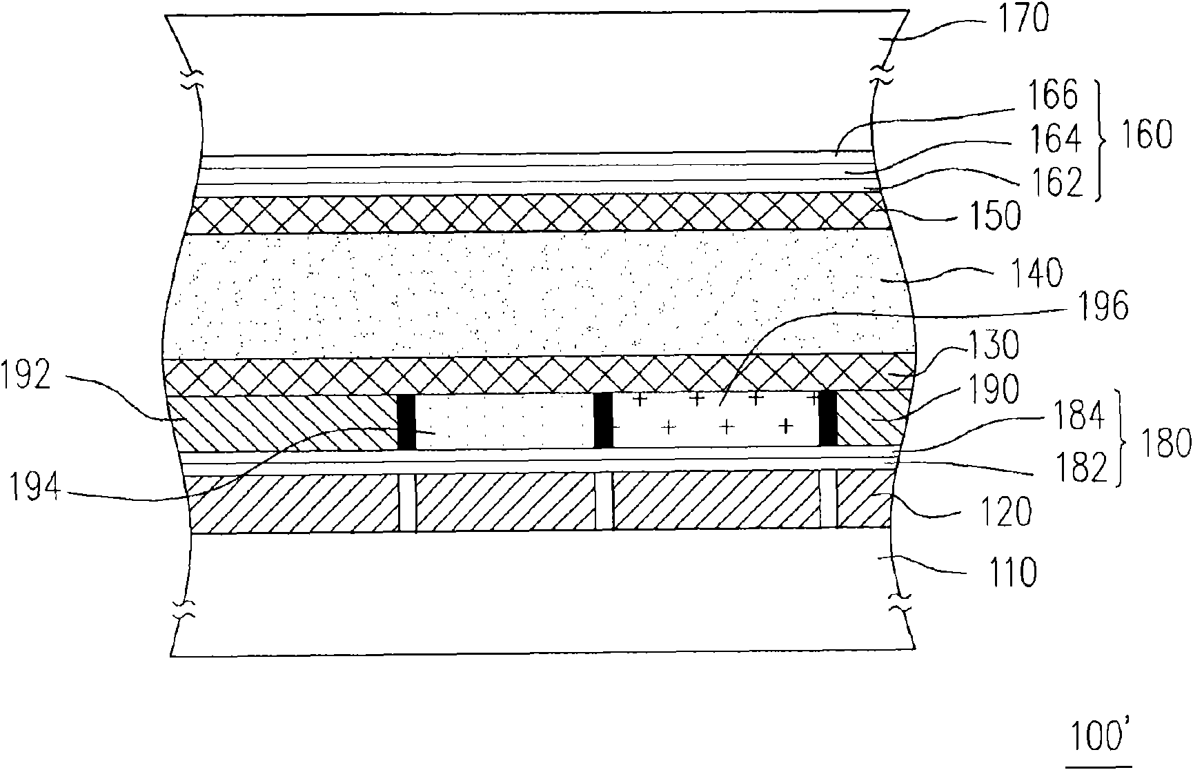 Reflective liquid crystal panel and refractive index matching euphotic electrode layer