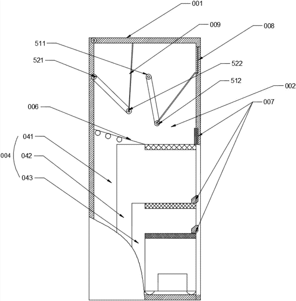 Medical solid-liquid separation sterilization waste can