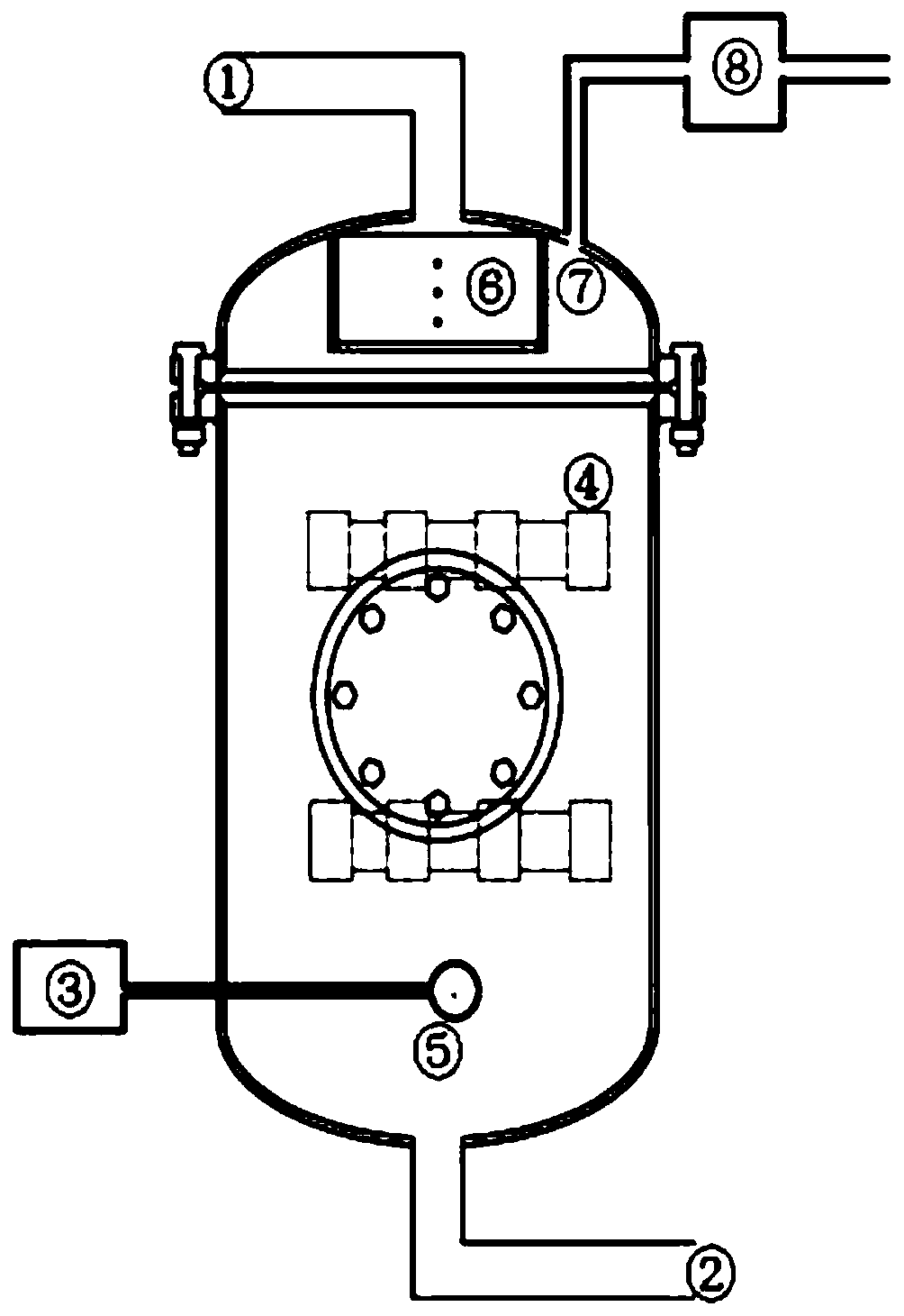 Oily sewage drainage treatment process and device