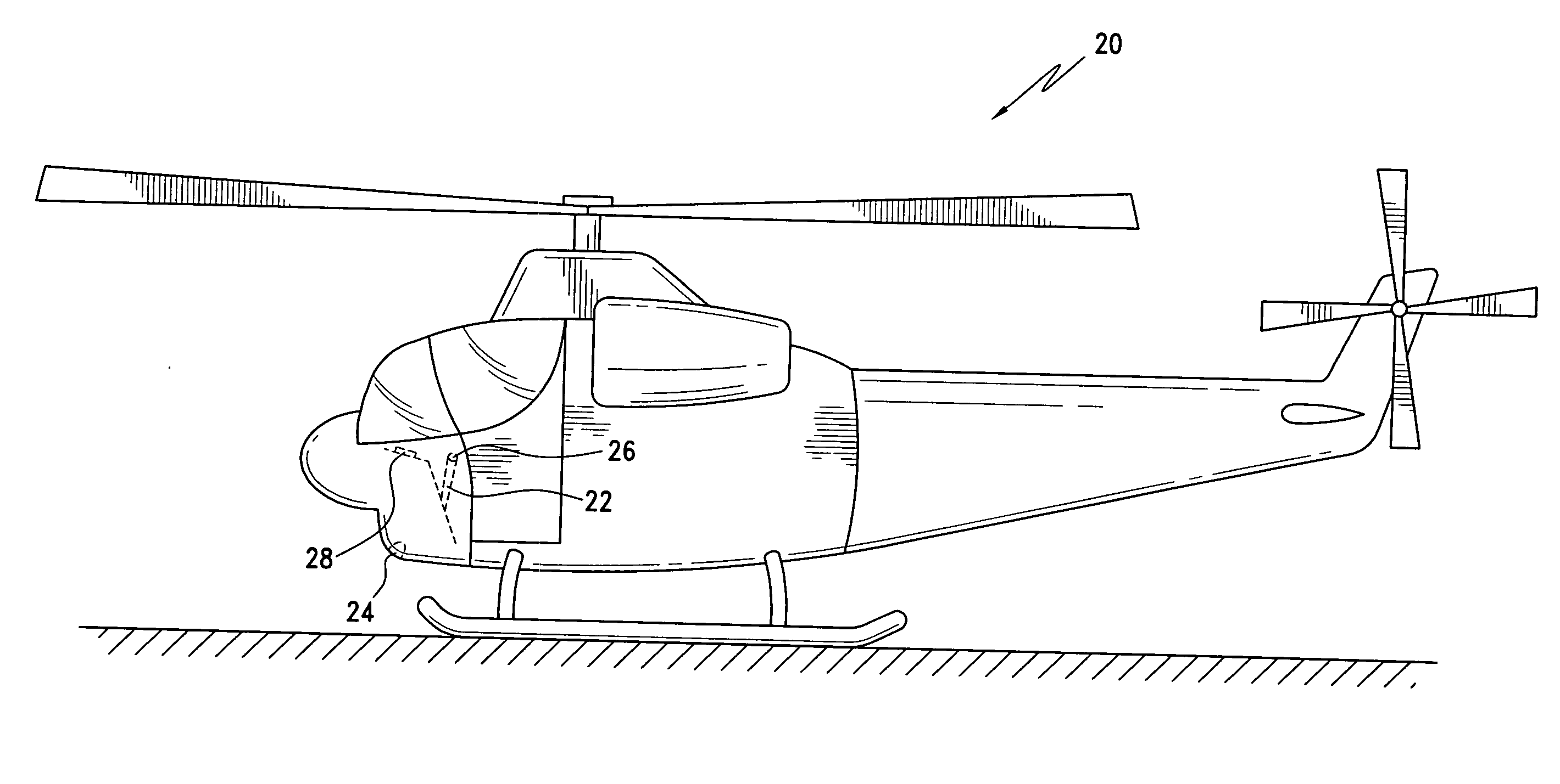 Landing light fault annunciator