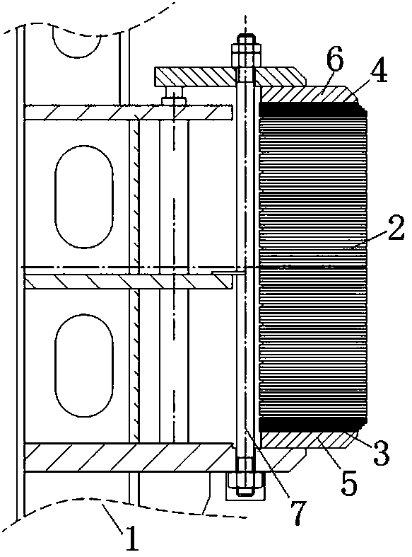 A stator iron core structure of a hydrogenerator and a molding method thereof