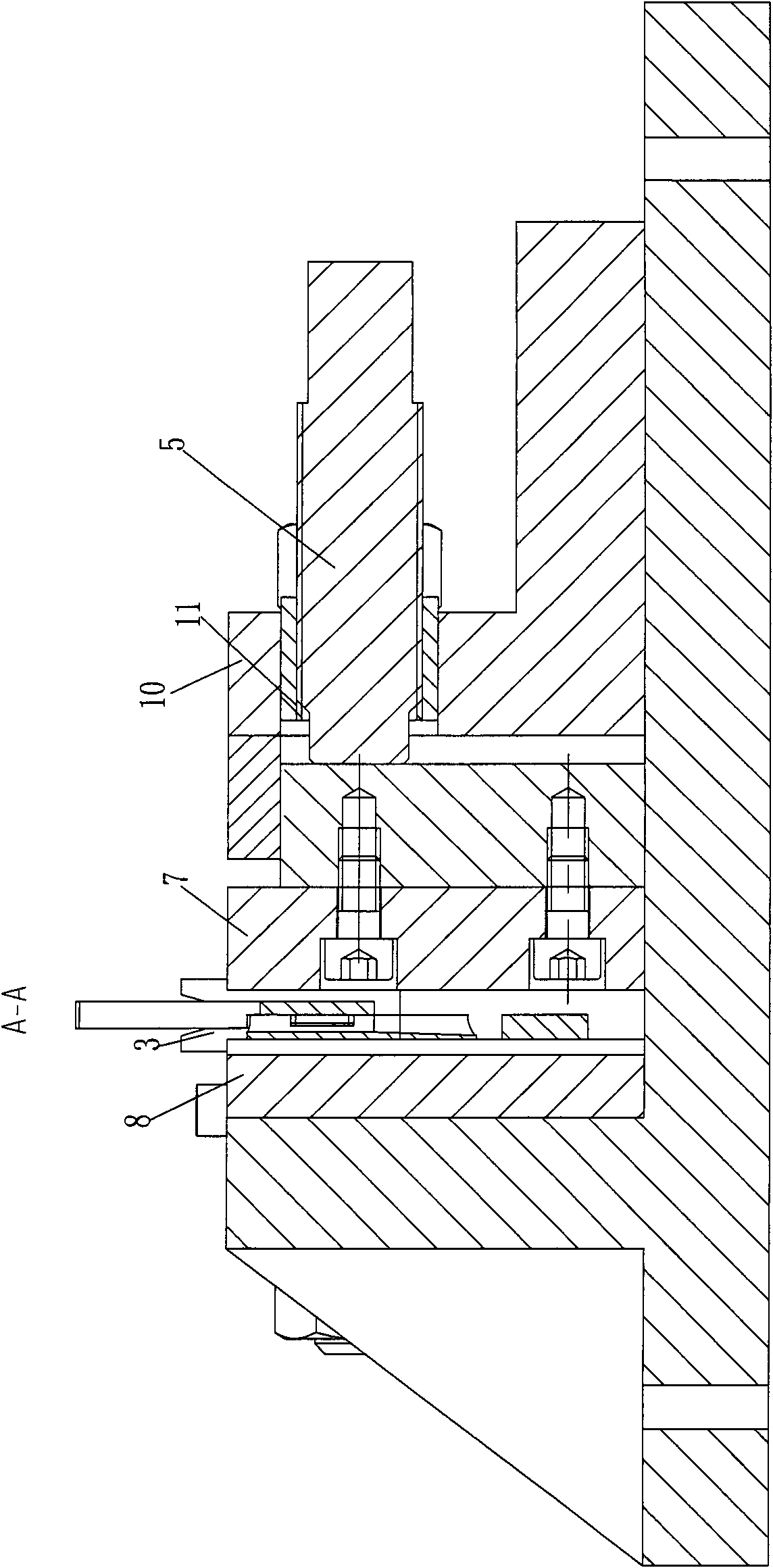 Tooling clamp for spanner slab