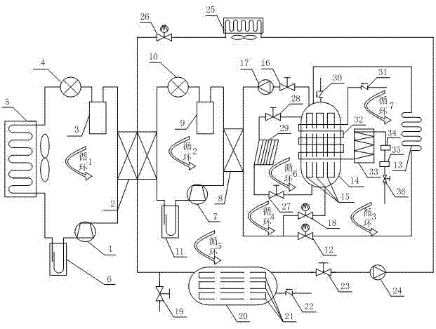 Cascade heat pump system