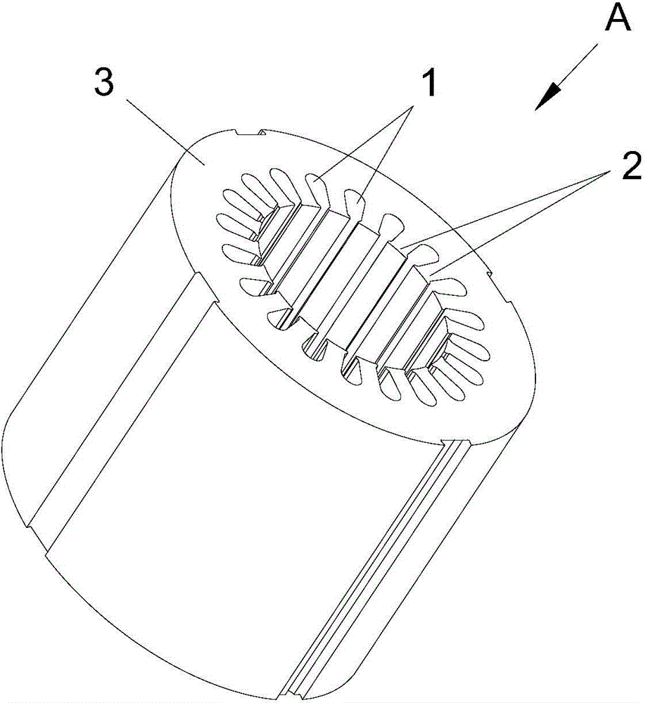 Motor stator punching plate