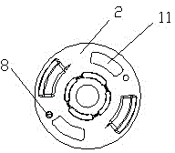 Oil feed channel of automobile steering pump and automobile steering pump