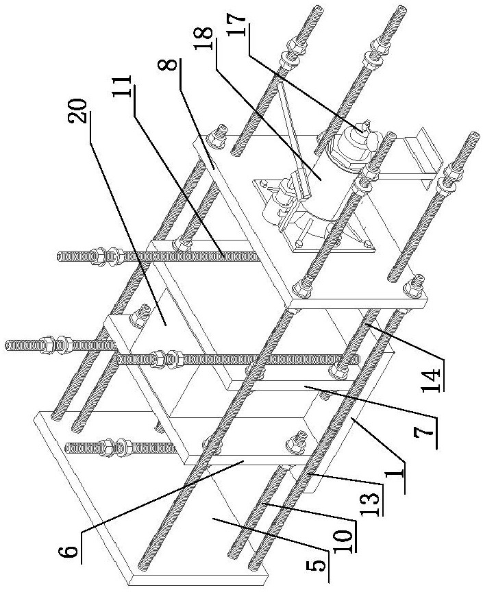 Concrete axis tension self-balancing test device and test method thereof