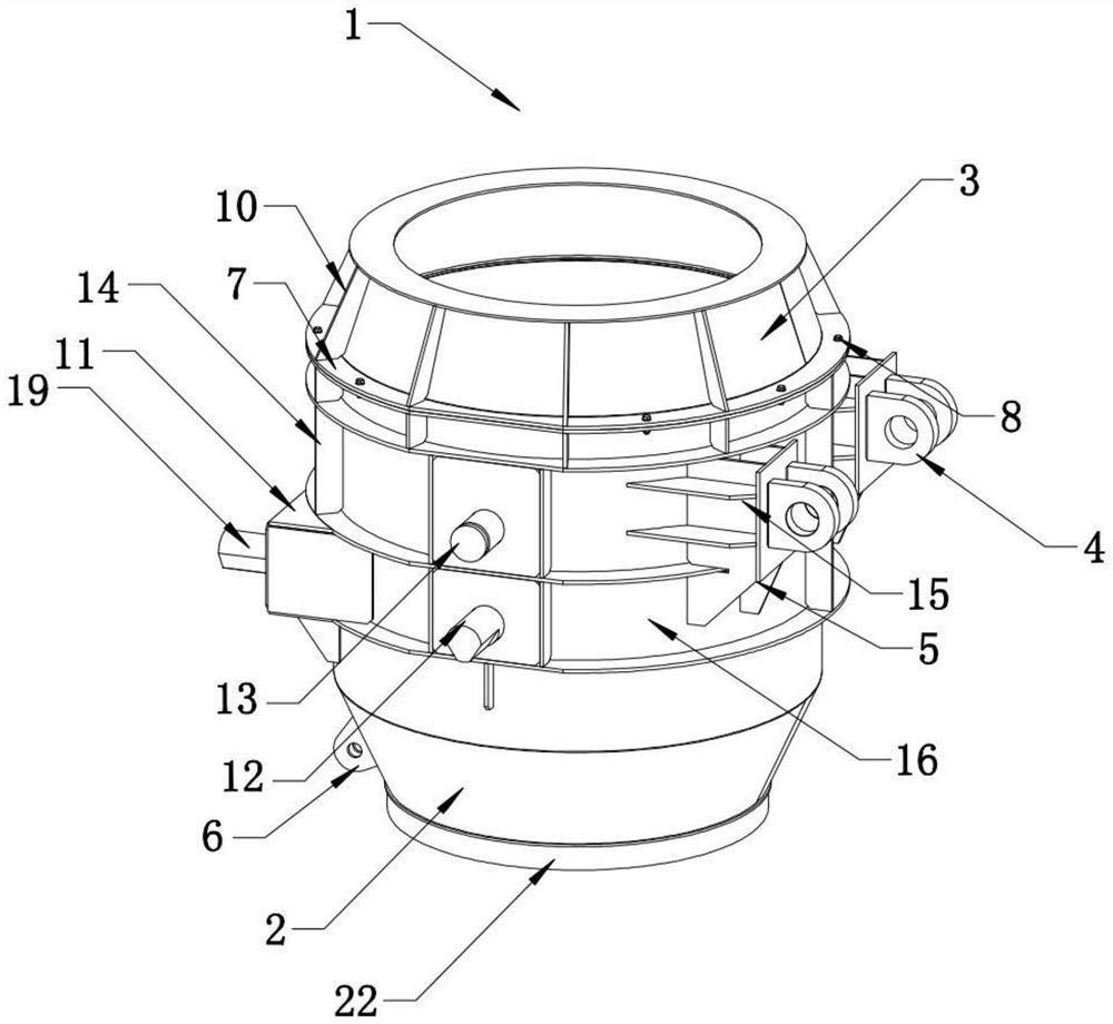 Shaking ladle for large-scale production line of medium and low carbon ferromanganese hot charging and hot blending production process