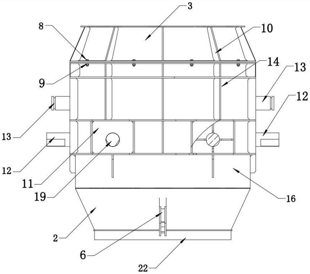 Shaking ladle for large-scale production line of medium and low carbon ferromanganese hot charging and hot blending production process