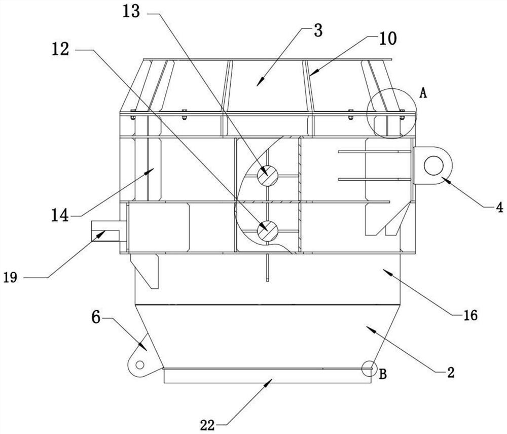 Shaking ladle for large-scale production line of medium and low carbon ferromanganese hot charging and hot blending production process