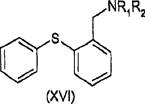 2-(1h-indolylsulfanyl)-benzyl amine derivatives as ssri
