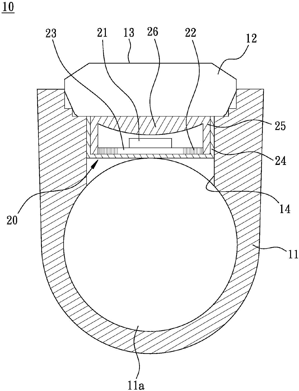 Wearable ornament wirelessly receiving electric power to generate light and assembly thereof