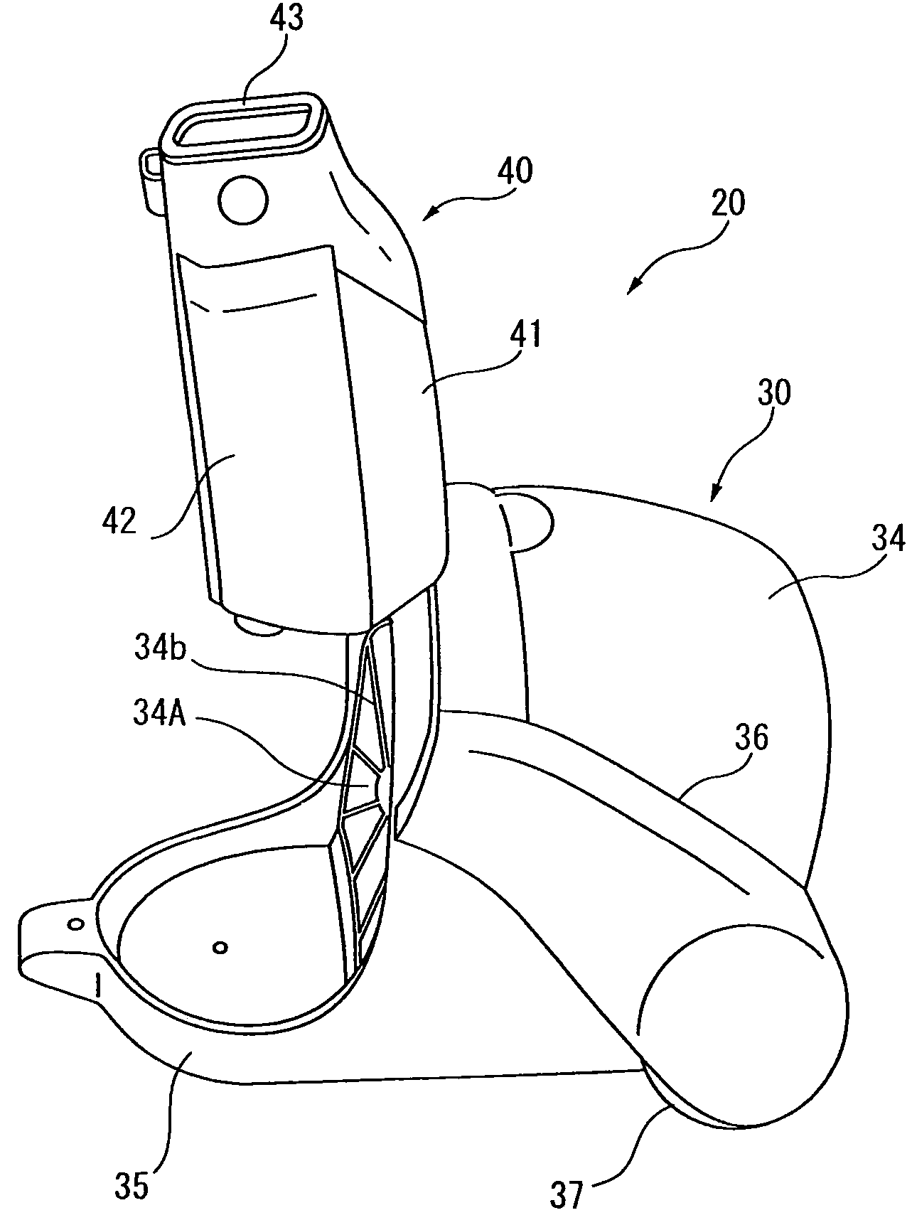 Electric vacuum cleaner provided with a dust separation section for separating sucked dust and dust collecting section for collecting the dust