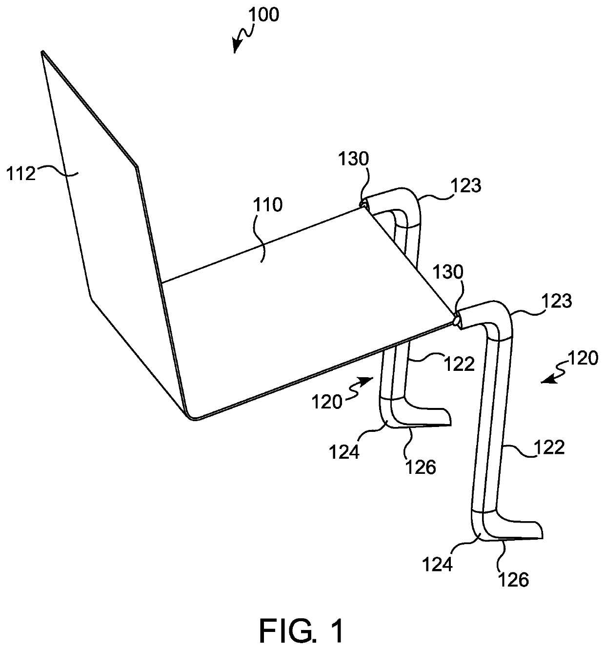 Support Platform with Load Leg for Child Car Seat