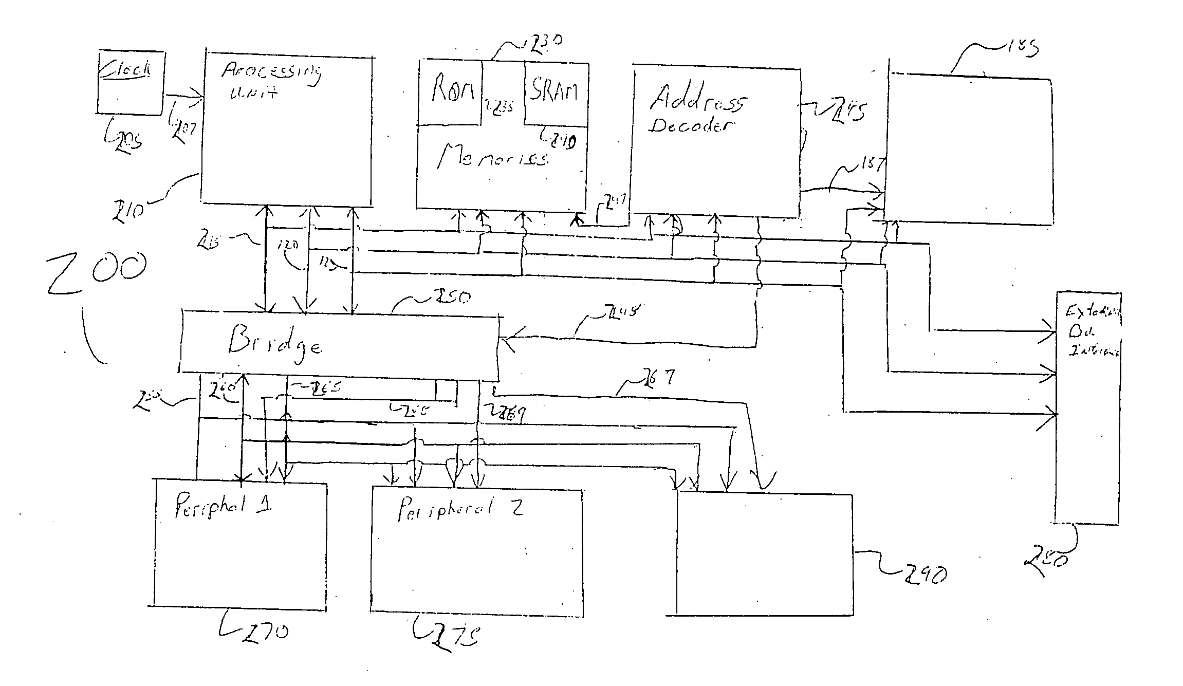 Microcontroller architecture including a predefined logic area and customizable logic areas