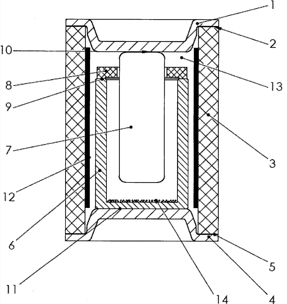 Gas discharge tube with shielded ceramic sheet