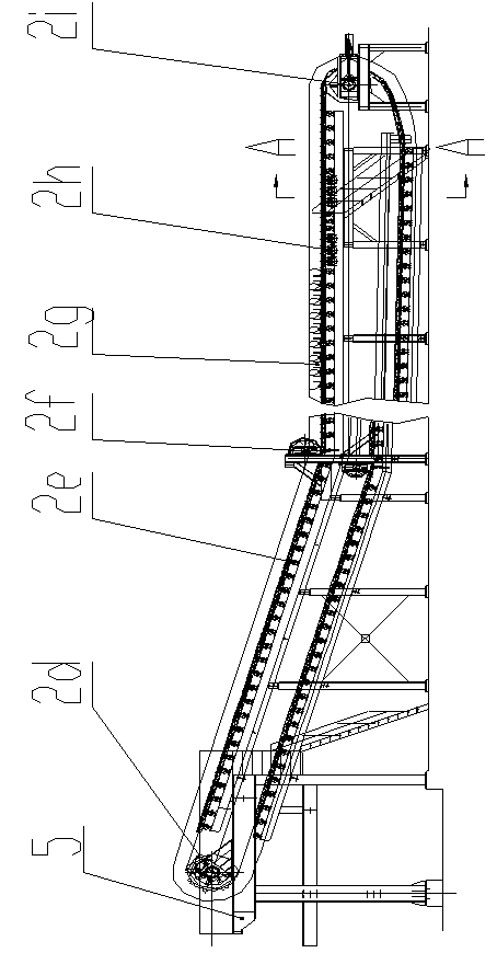 Long-service-life efficient safe type chain belt tray type conveyor