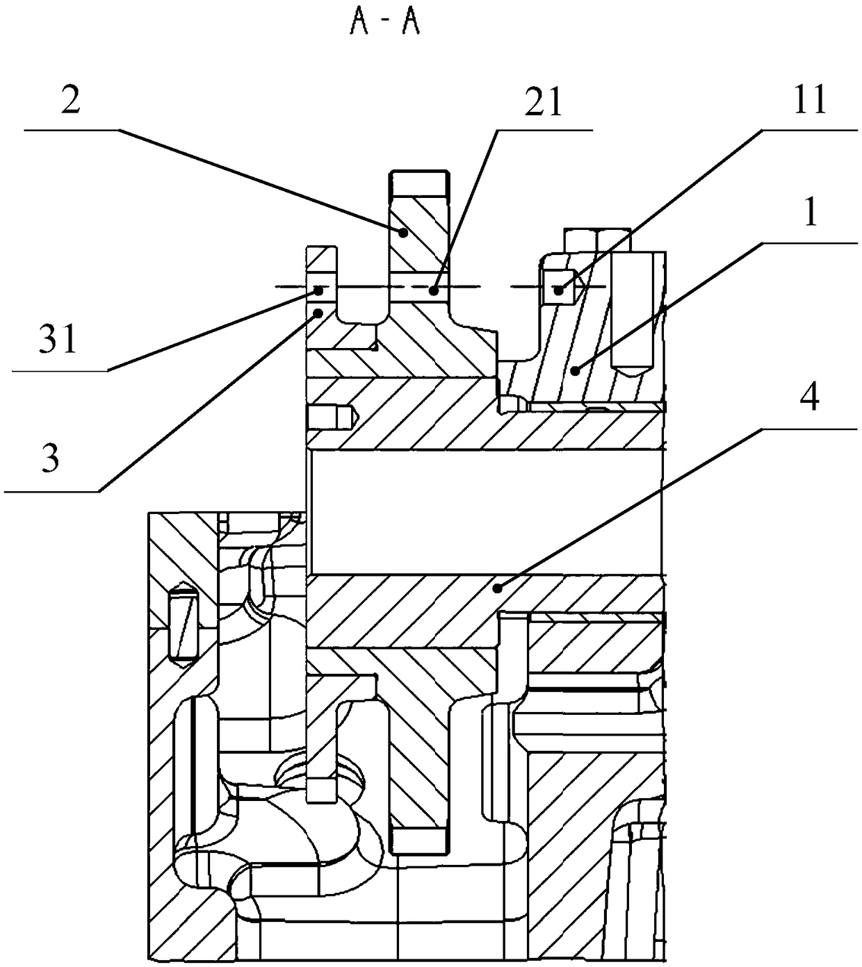 Timing positioning mechanism of overhead camshaft gear