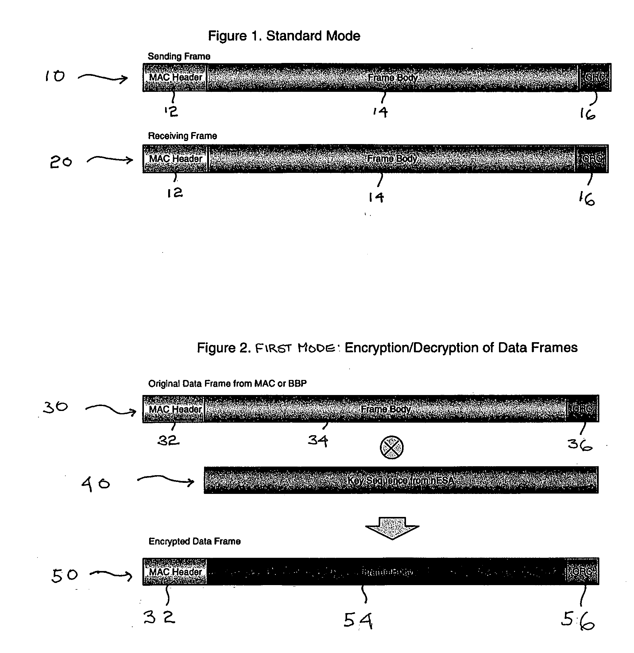 Systems and methods for the application of cryptosystems to the data link layer of packetized wireless networks