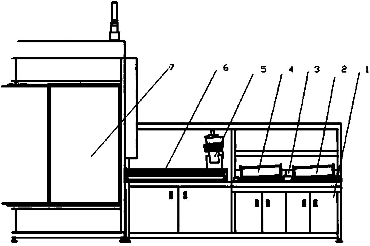 Automatic furnace body feeding and discharging mechanism for silicon wafer production