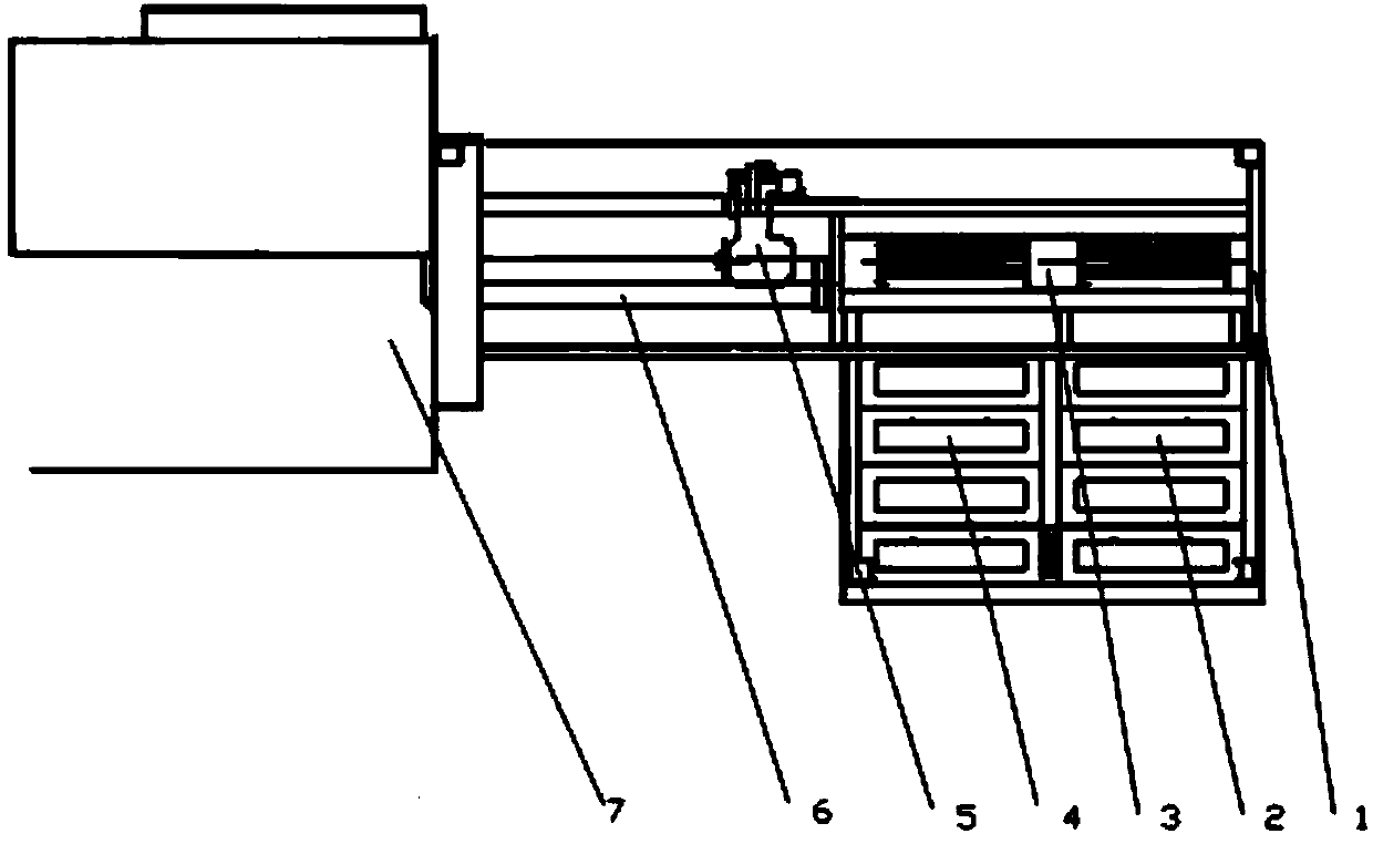 Automatic furnace body feeding and discharging mechanism for silicon wafer production