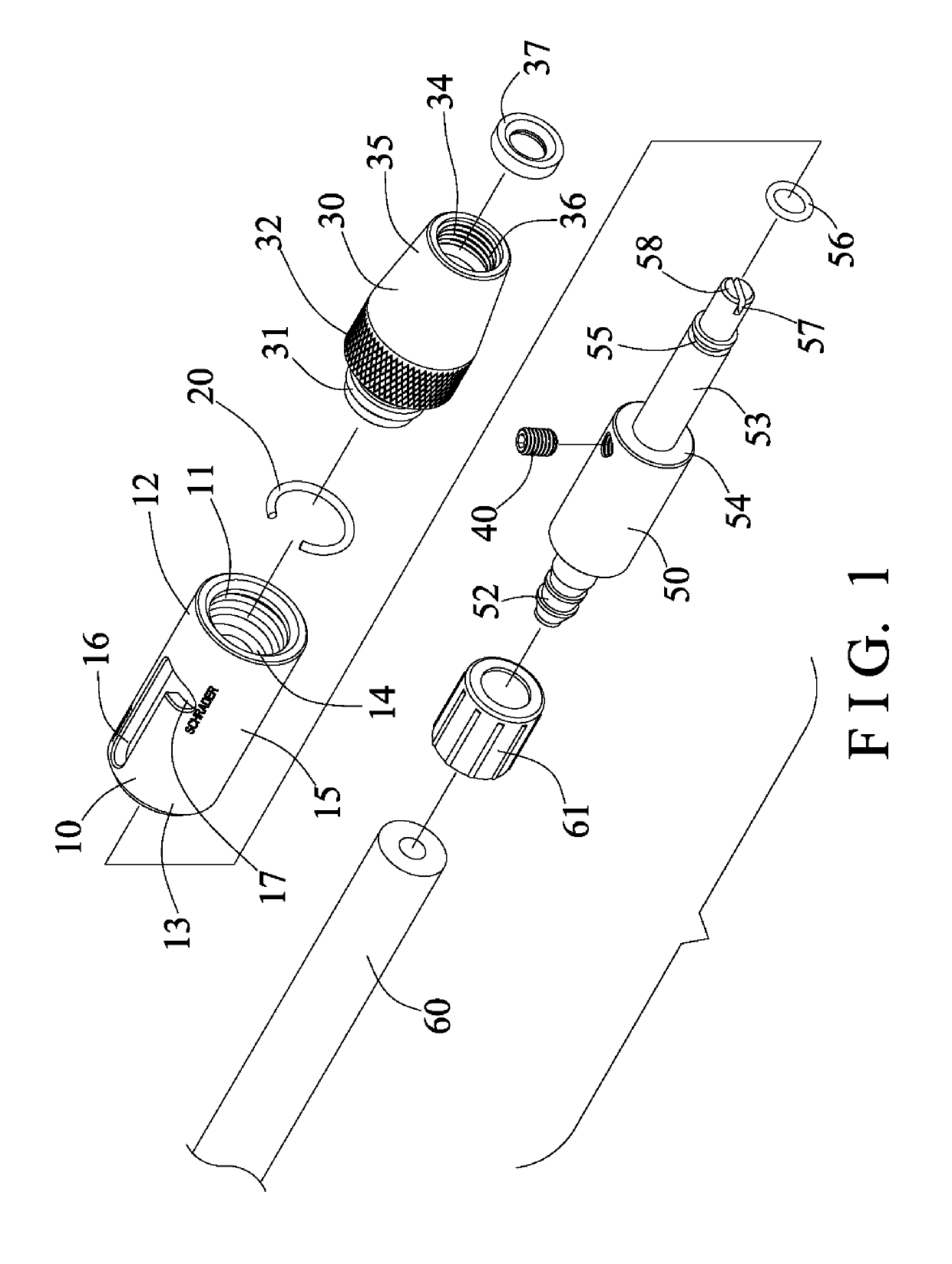 Air valve connecting device for different inflation valves