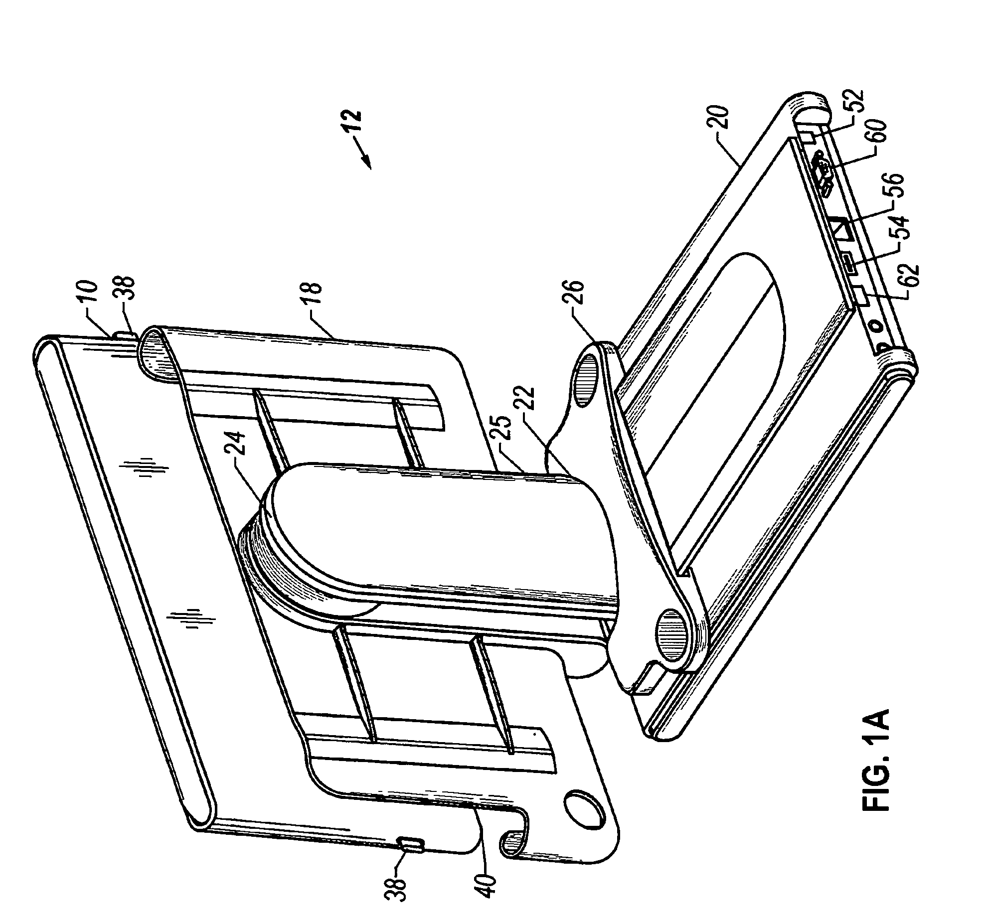 Docking support for a tablet computer with extended battery