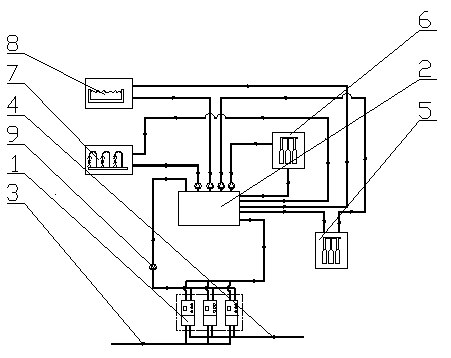 Multi-heat source module frequency conversion antifreeze anticorrosion heat exchanger and heat exchange method