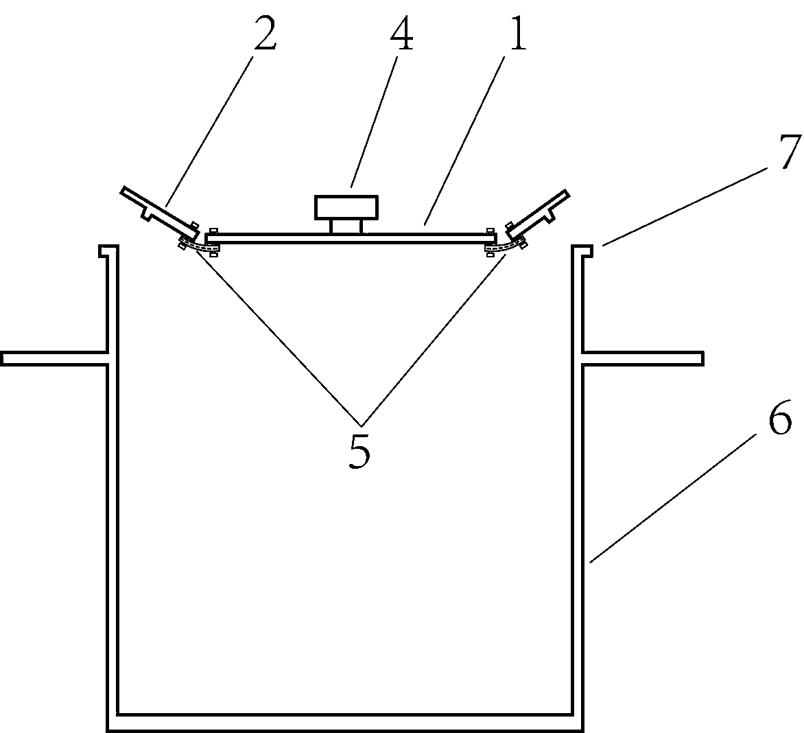 Anti-overflowing pot cover with butterfly deformation function