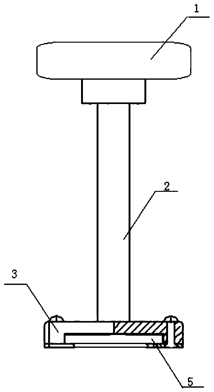 Installation device for plastic seal for styrofoam injection hole of antenna element shell