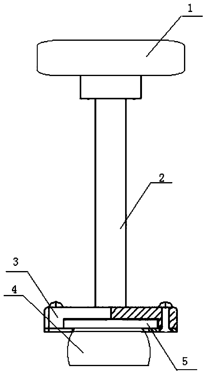 Installation device for plastic seal for styrofoam injection hole of antenna element shell