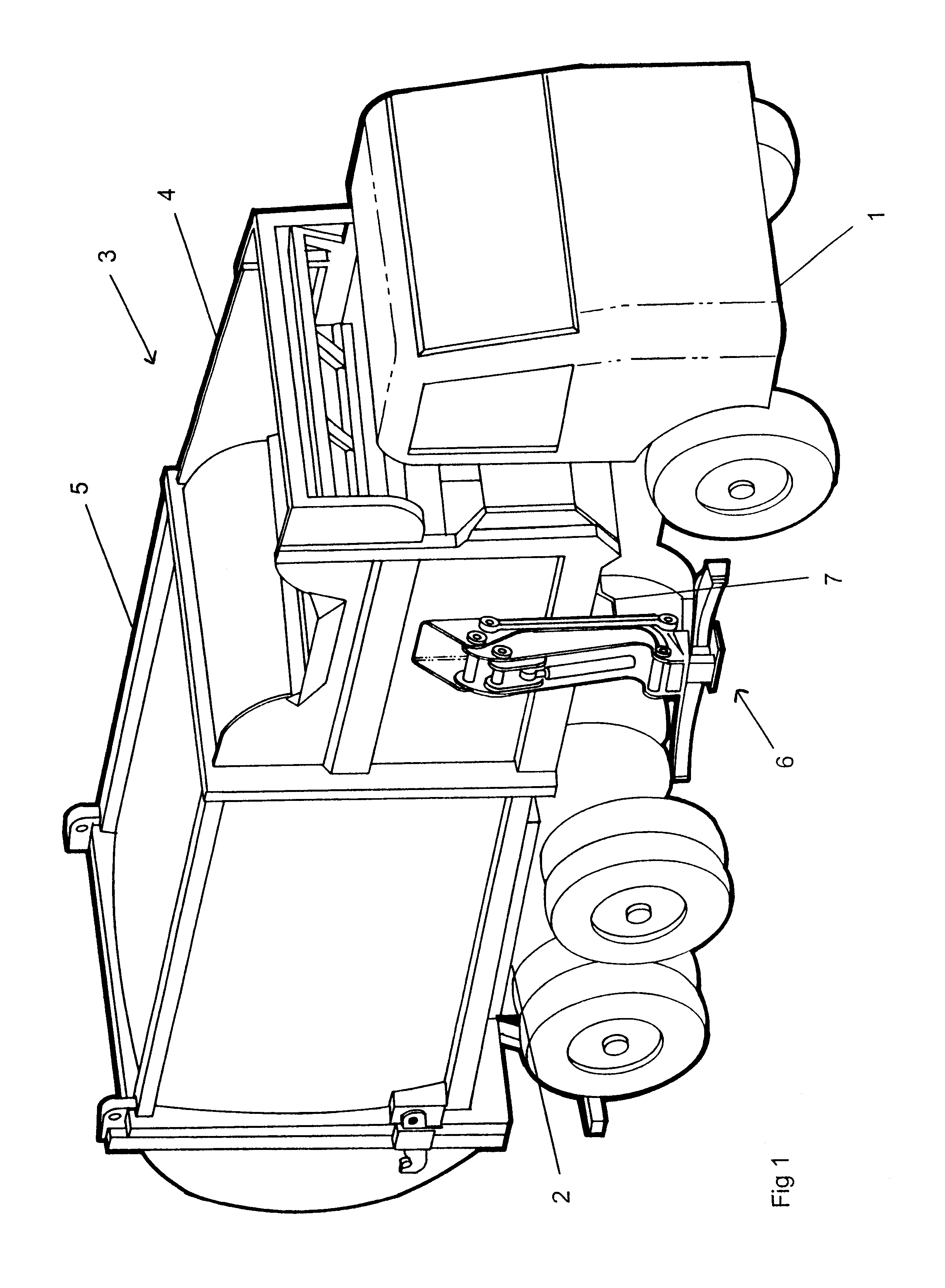 Automated container loader for refuse vehicle