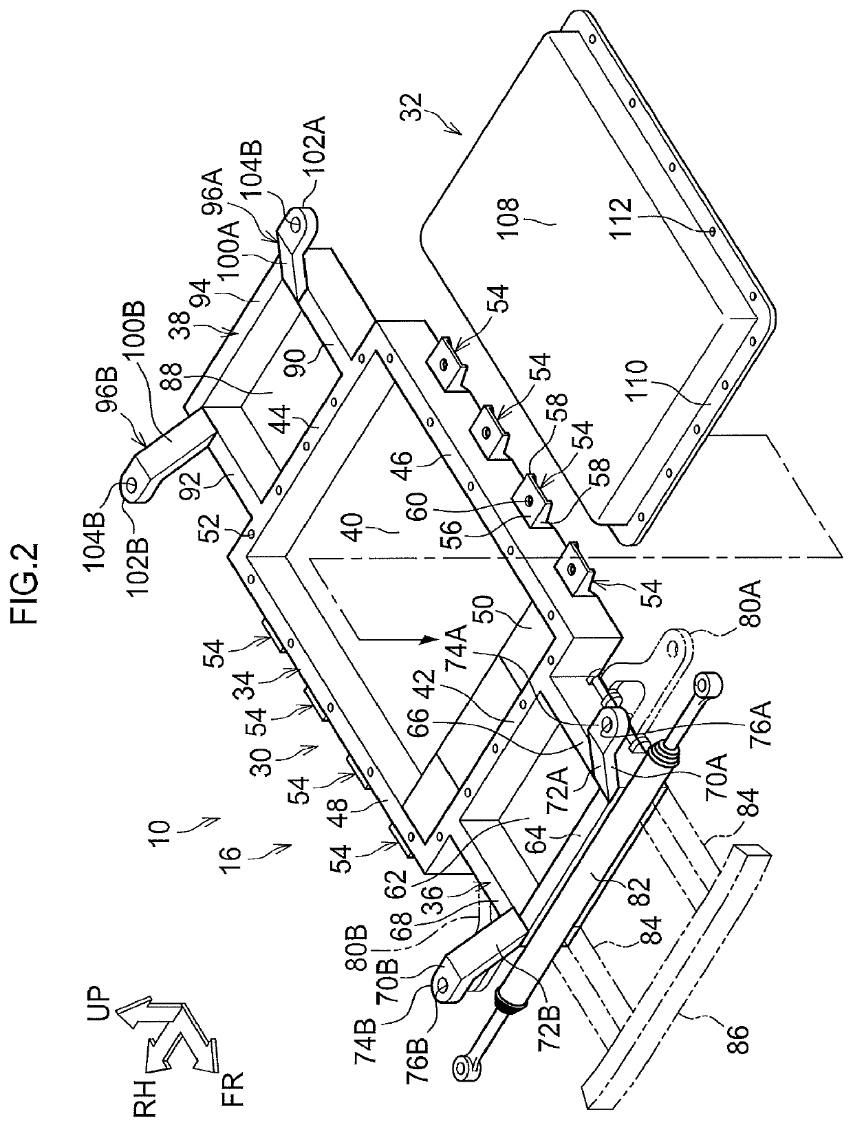 Vehicle lower portion structure