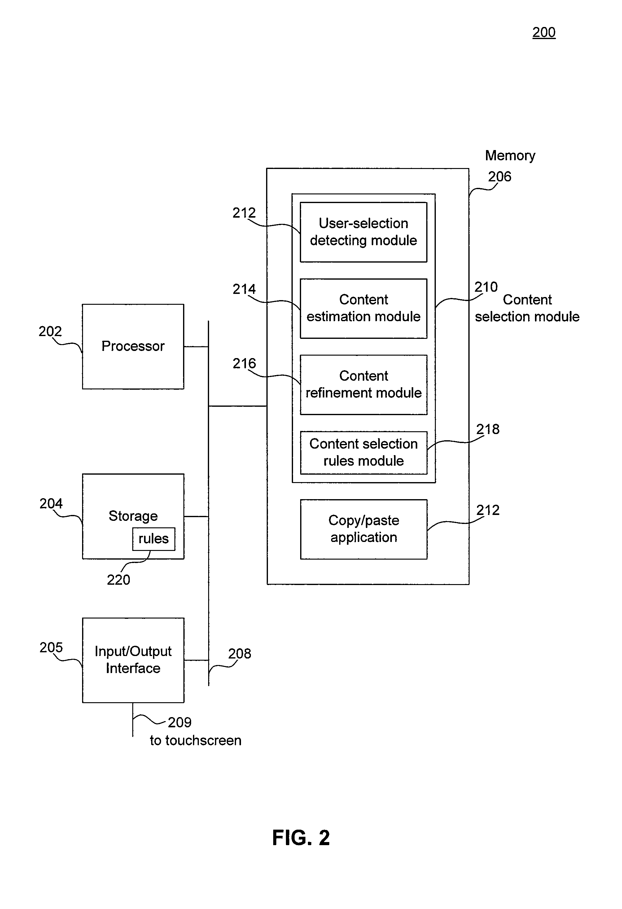 Finger-friendly content selection interface