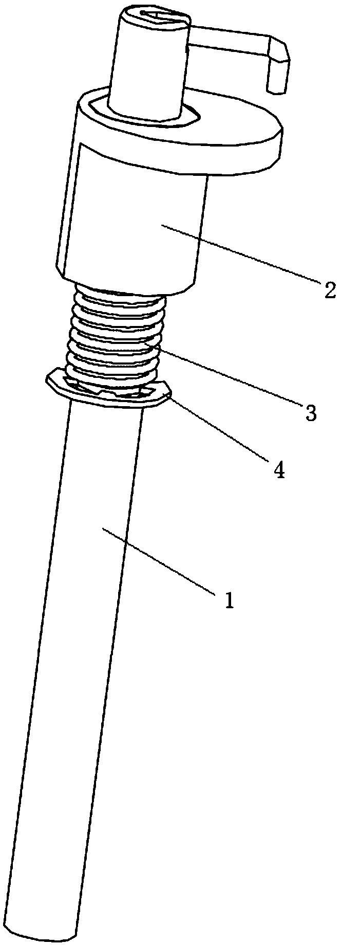 Rotatable self-positioning igniting needle for gas stove and combustor